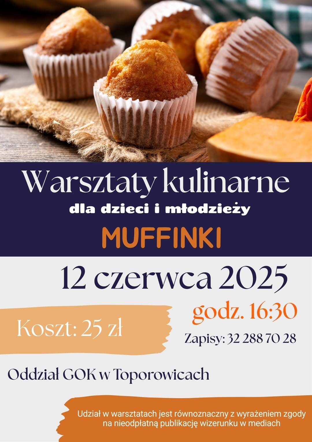 1-3 Pieczemy MUFFINKI! Zapraszamy na warsztaty kulinarne!