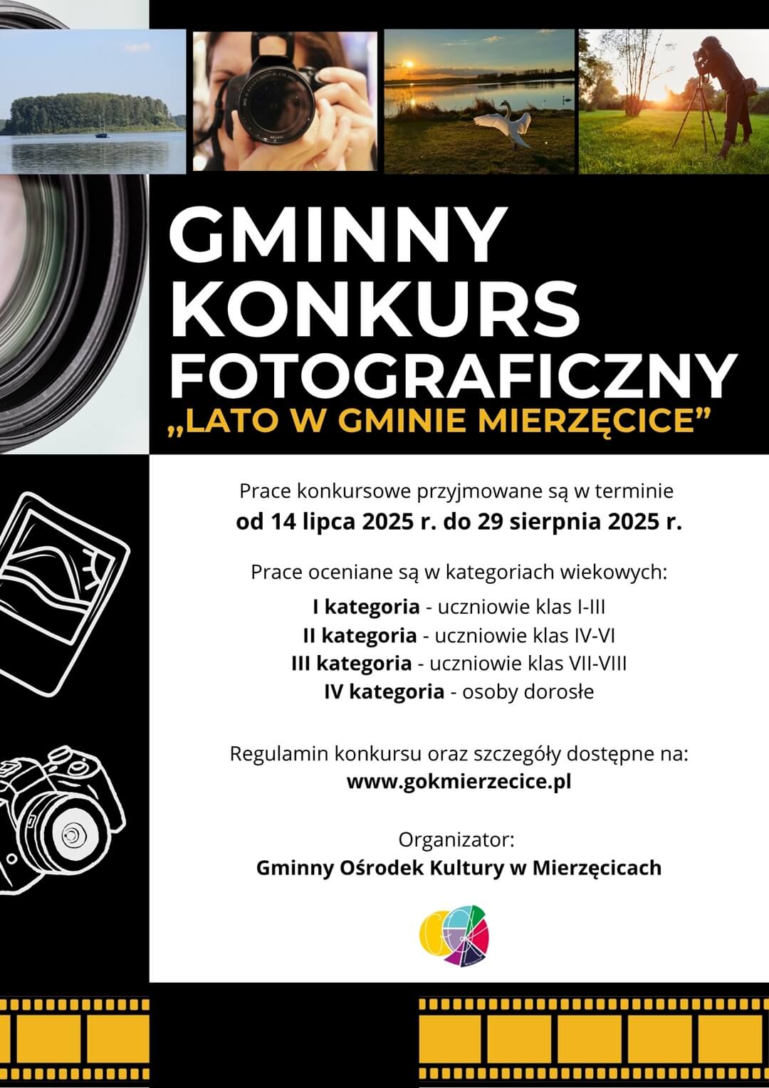 1-4 Zapraszamy do udziału  w Gminnym Konkursie Fotograficznym pt. ,,Lato w Gminie Mierzęcice”