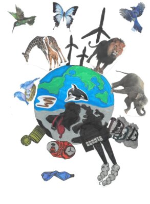 9-293x400 Gminny Konkurs Plastyczny pt. „Czyste powietrze, zdrowa woda, tego chce człowiek i cała przyroda” rozstrzygnięty!