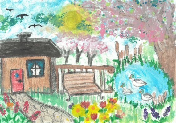 zofia-pieprzyk-571x400 Gminny Konkurs Plastyczny pt. Kolory budzącej się wiosny rozstrzygnięty!