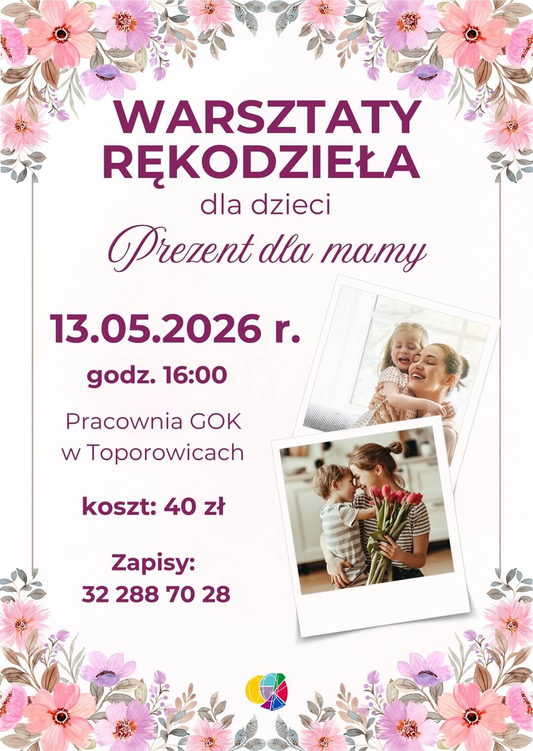 1-1 GOK zaprasza na warsztaty rękodzieła!
